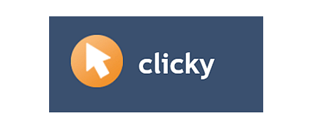 Clicky logo banner