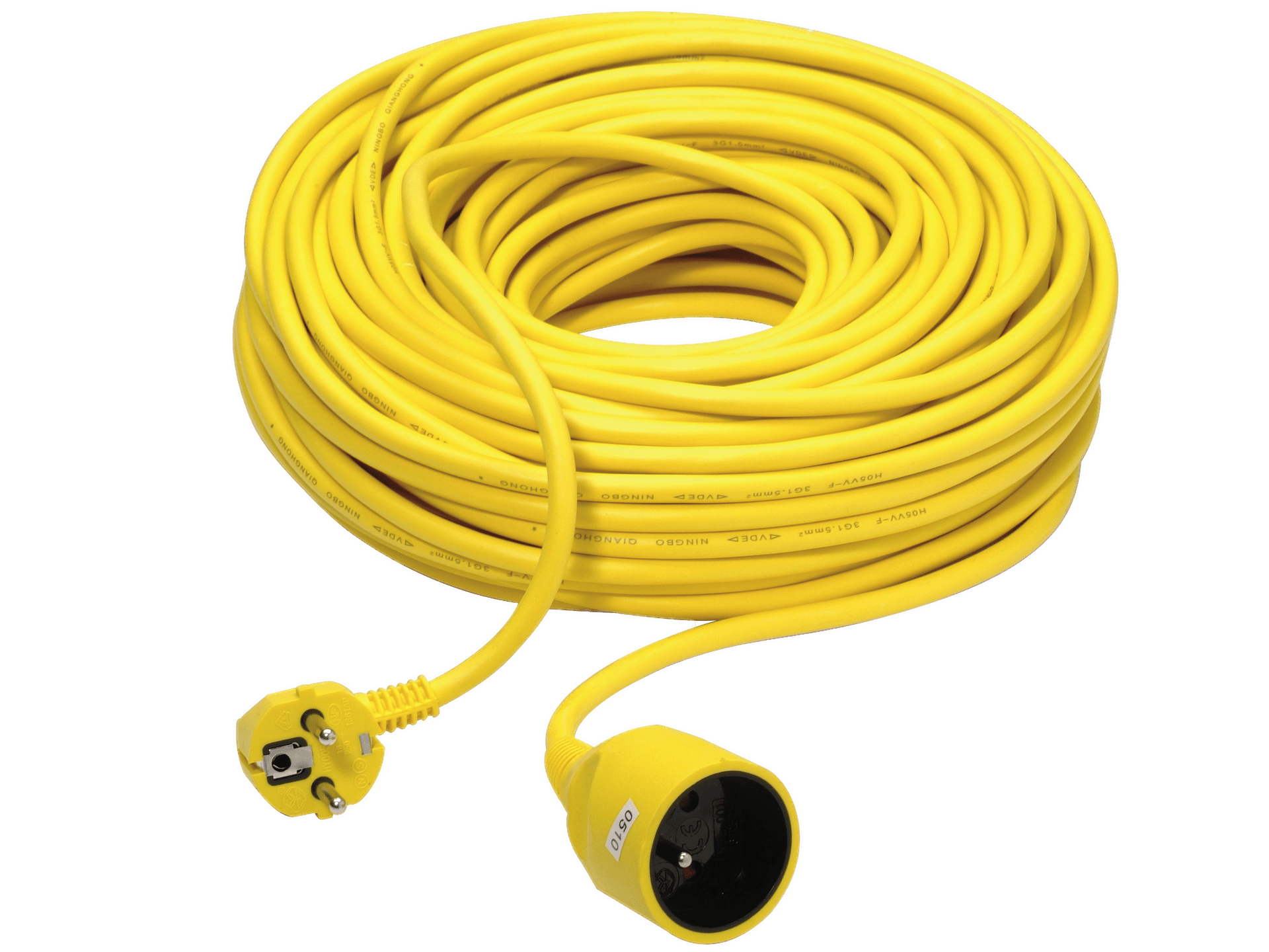 Yellow EU Extension Cord