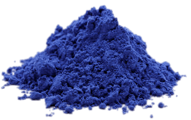 Pile Of Sapphire Coloured Powder