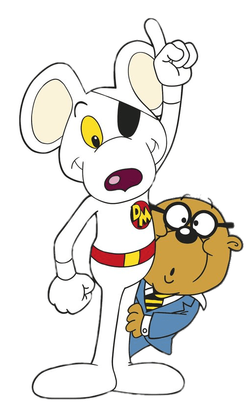 Penfold Hiding Behind Danger Mouse