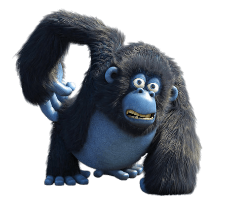 Miguel the Gorilla Scratching Himself