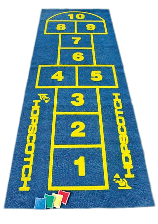 Blue Hopscotch Mat