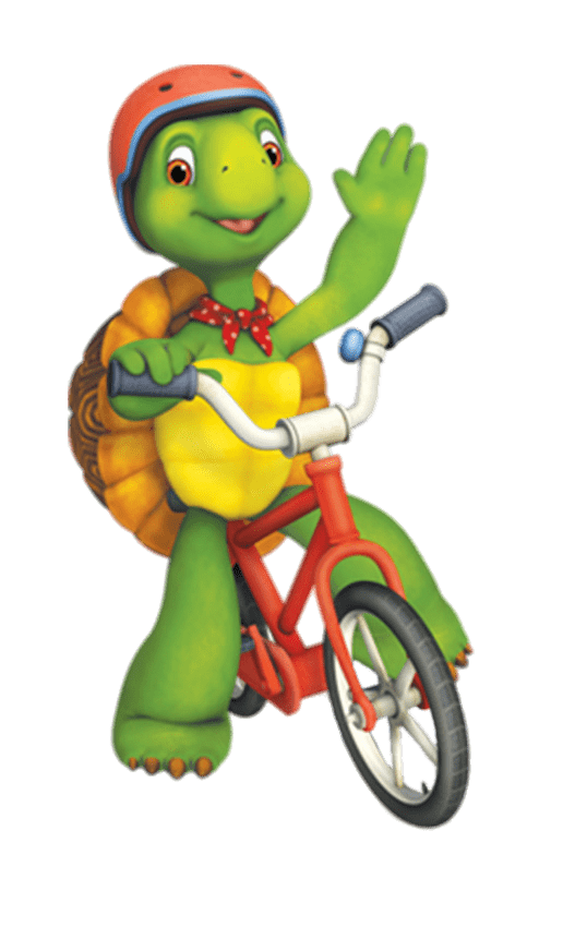 Franklin on His Bicycle