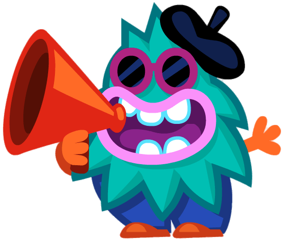 Marty the Mouthy Mogul Shouting Through Megaphone