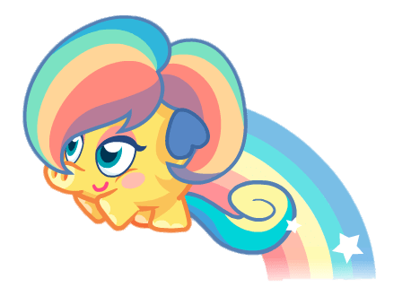 Mrs. Snoodle the Silly Snuffler on A Rainbow