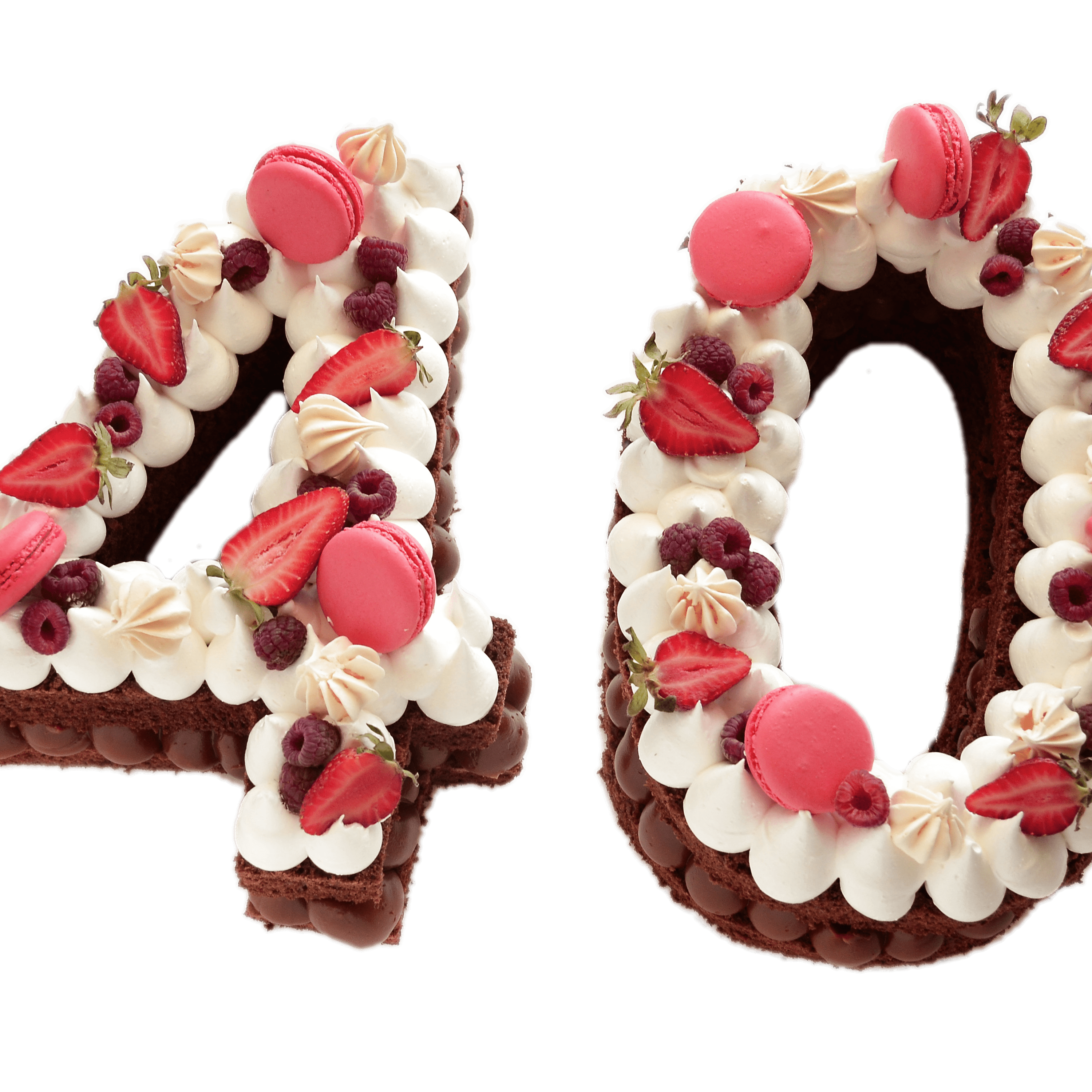 Fruit Number 40 Cake