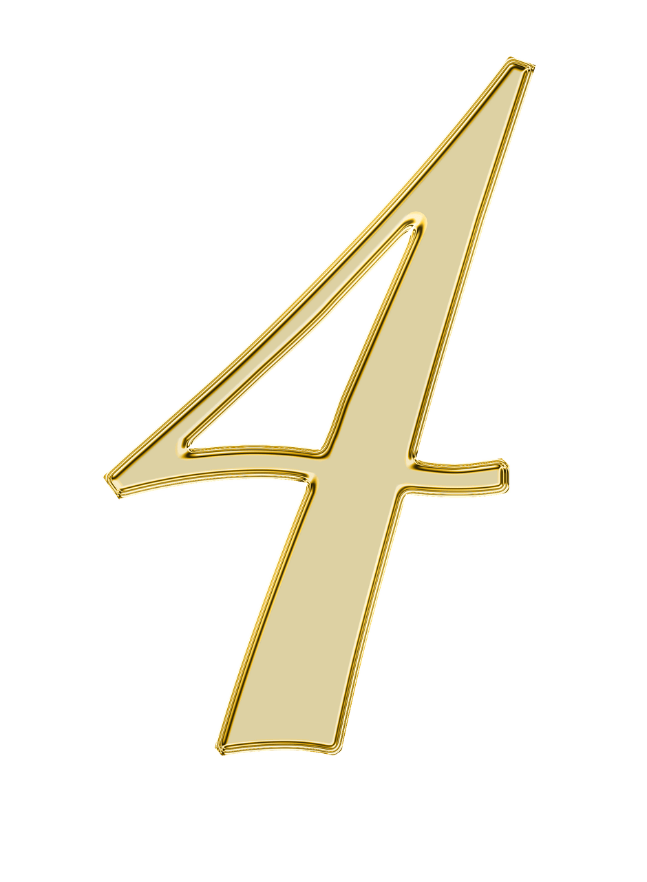 Number 4 Golden