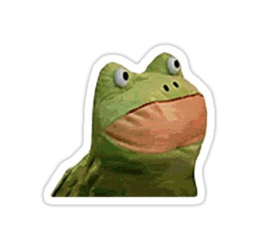 Get Out Frog Sticker