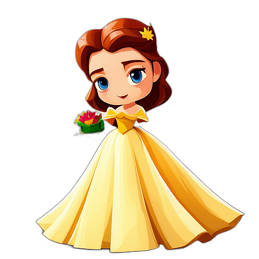 Beauty (From Beauty And The Beast), Fairytale Character - Circle App Icon | Fan Art