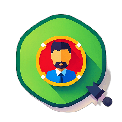 Toy Rental Service, Minimalist App Icon - Circle Icon Bevel Border
