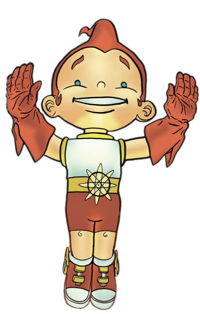 Rusty the Boy Robot Flying Up