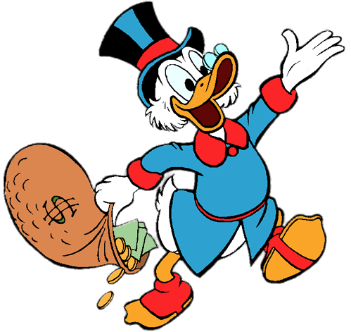 DuckTales Scrooge McDuck Holding Money Bag