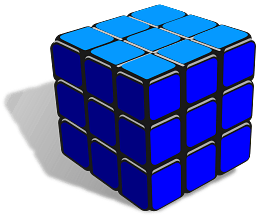 Blue Rubik's Cube