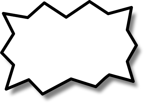 Spiky Callout Speech Bubble