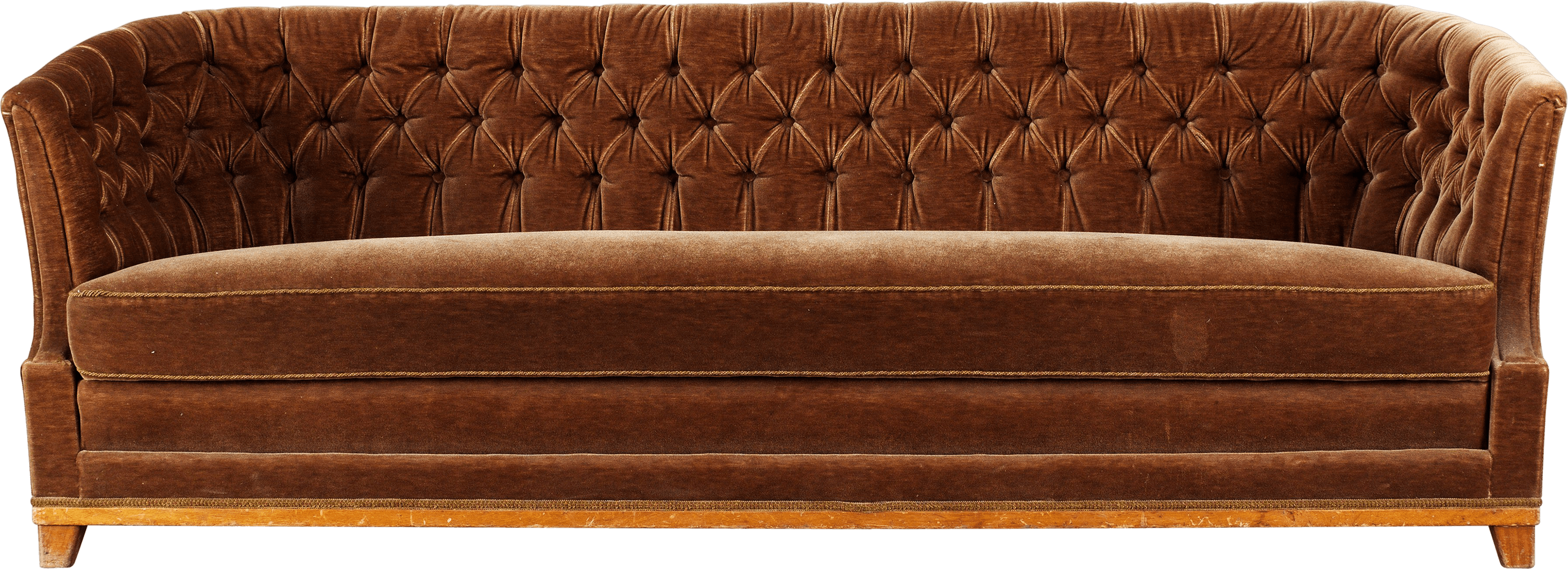 Large Vintage Fabric Sofa