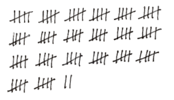 Rows of Tally Marks