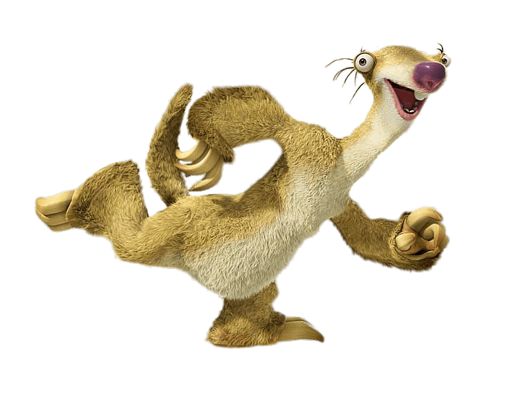 Ice Age character Sid running