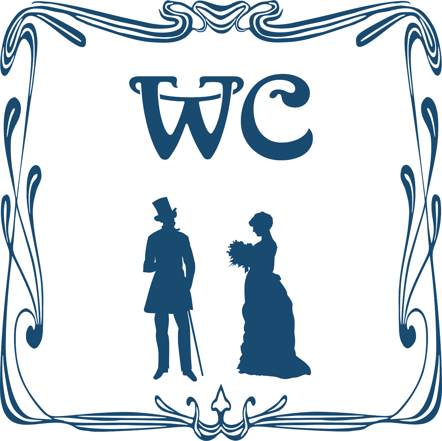 Classic sign WC for men and women