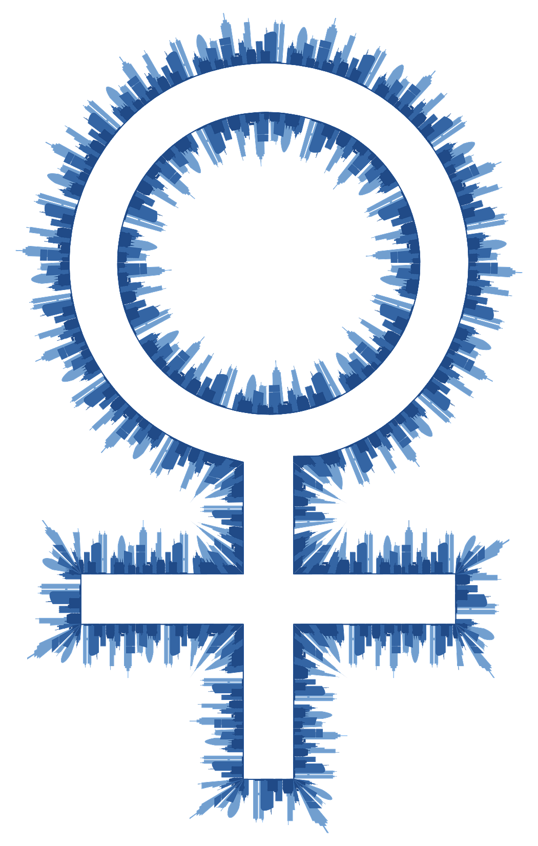 Female Symbol Skyline