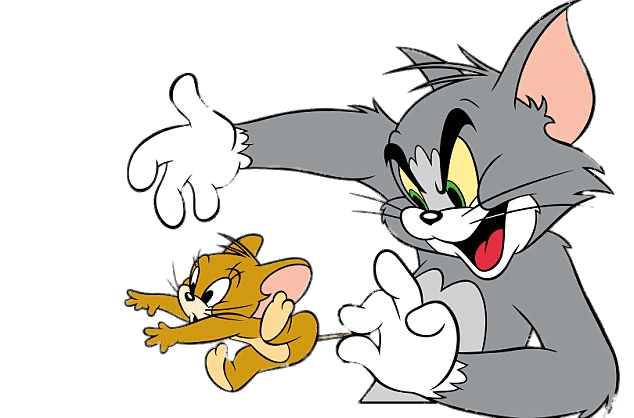 Tom Holding Tail Jerry