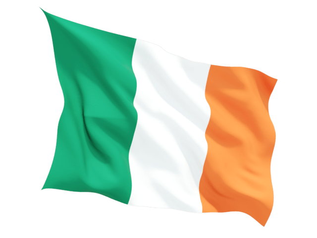 Waving Irish Flag