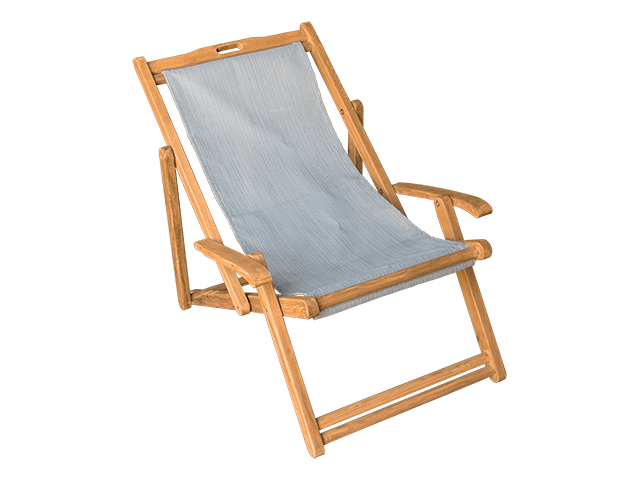 Simple Teak Beach Lounge Chair