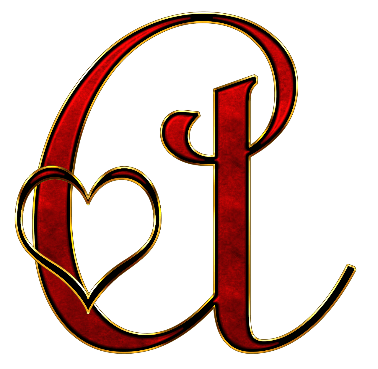 Valentine Capital Letter A