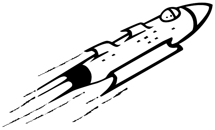 Rocket Ship in the Air