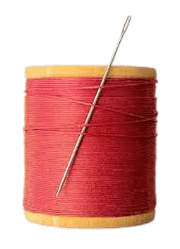 Needle on Spool of Red Thread