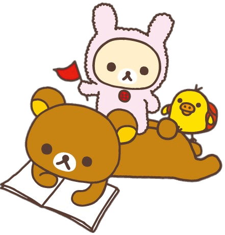Rilakkuma and Friends Reading
