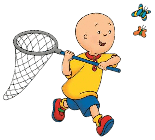 Caillou Chasing Butterflies