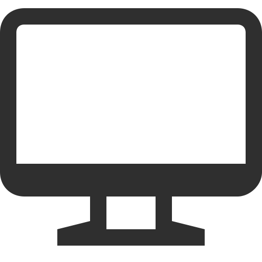 Simple Computer Screen Icon