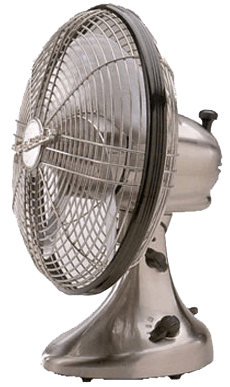 Silver Vintage Fan