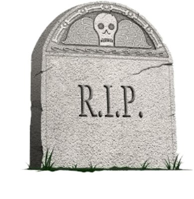 RIP Headstone Side View