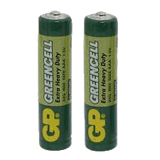 GP Greencell AAA Batteries