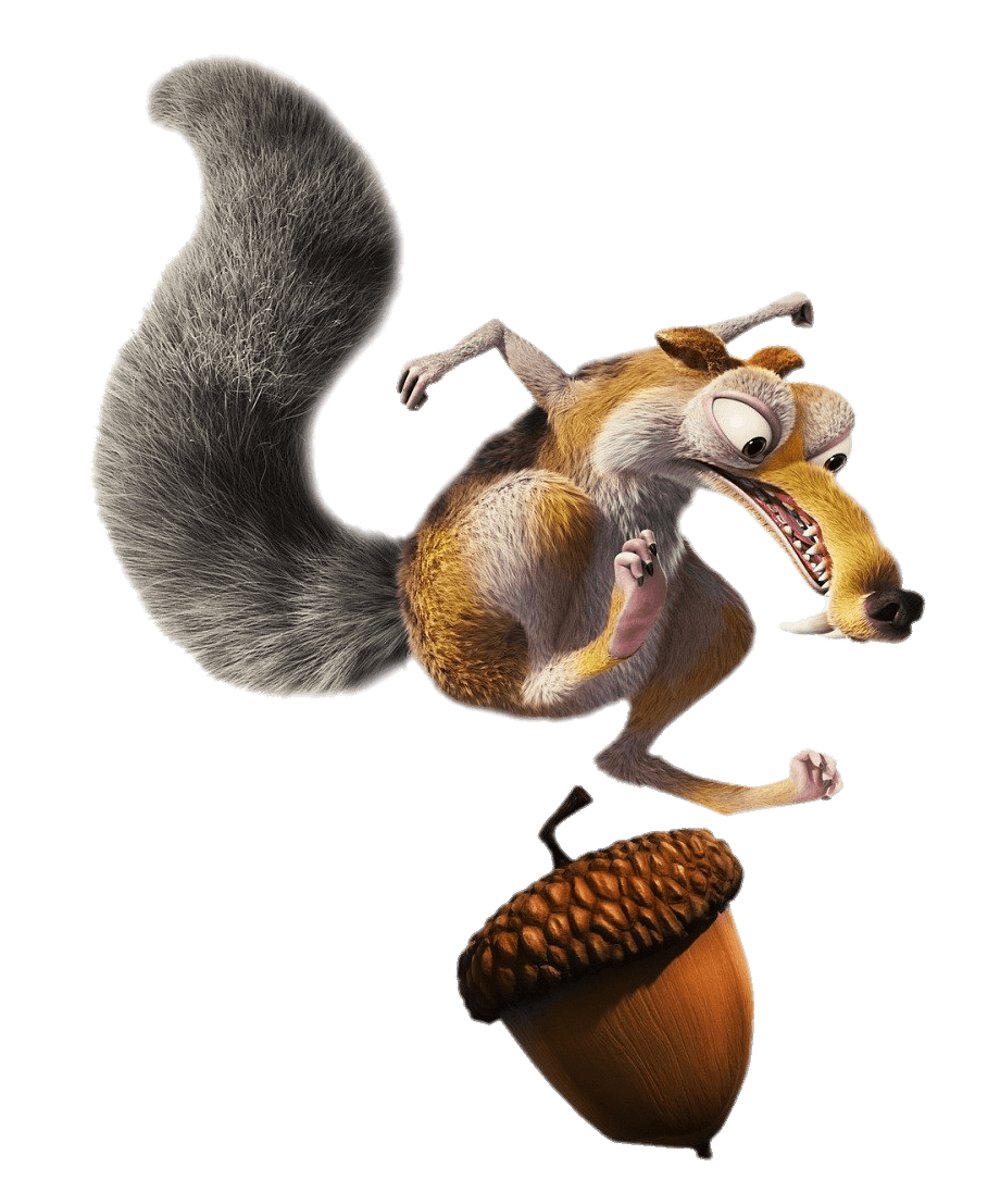 Ice Age character Scrat angry at Acorn