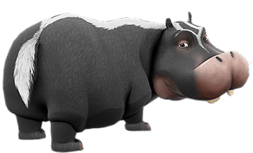 Zafari character Bubba the hippopotamus