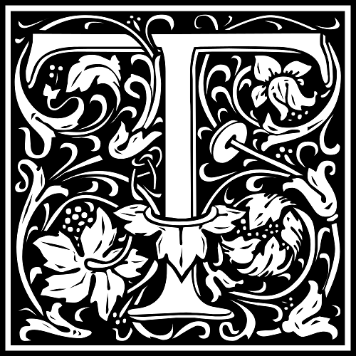 Decorated Letter T