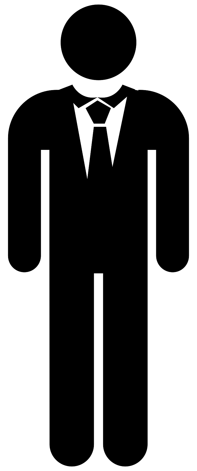 Man in Suit Pictogram