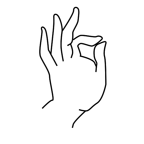 Hand Making Buddhist Sign