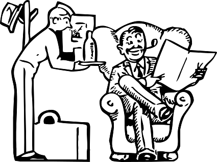 Person Being Served in Hotel