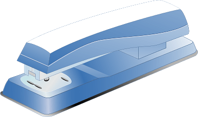 Blue Stapler Clipart