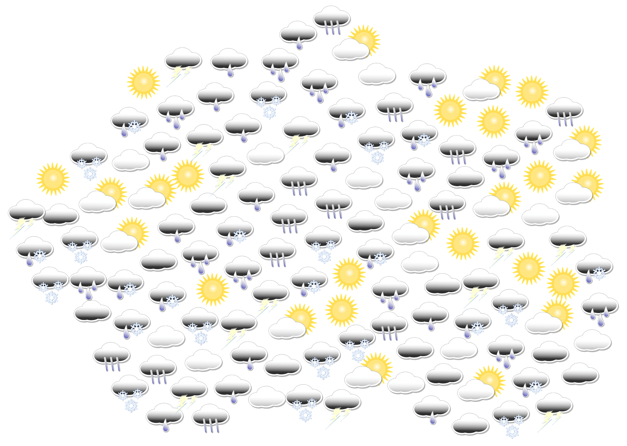 Cloud of Weather Icons