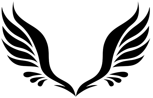 Simple Angel Wings Tattoo