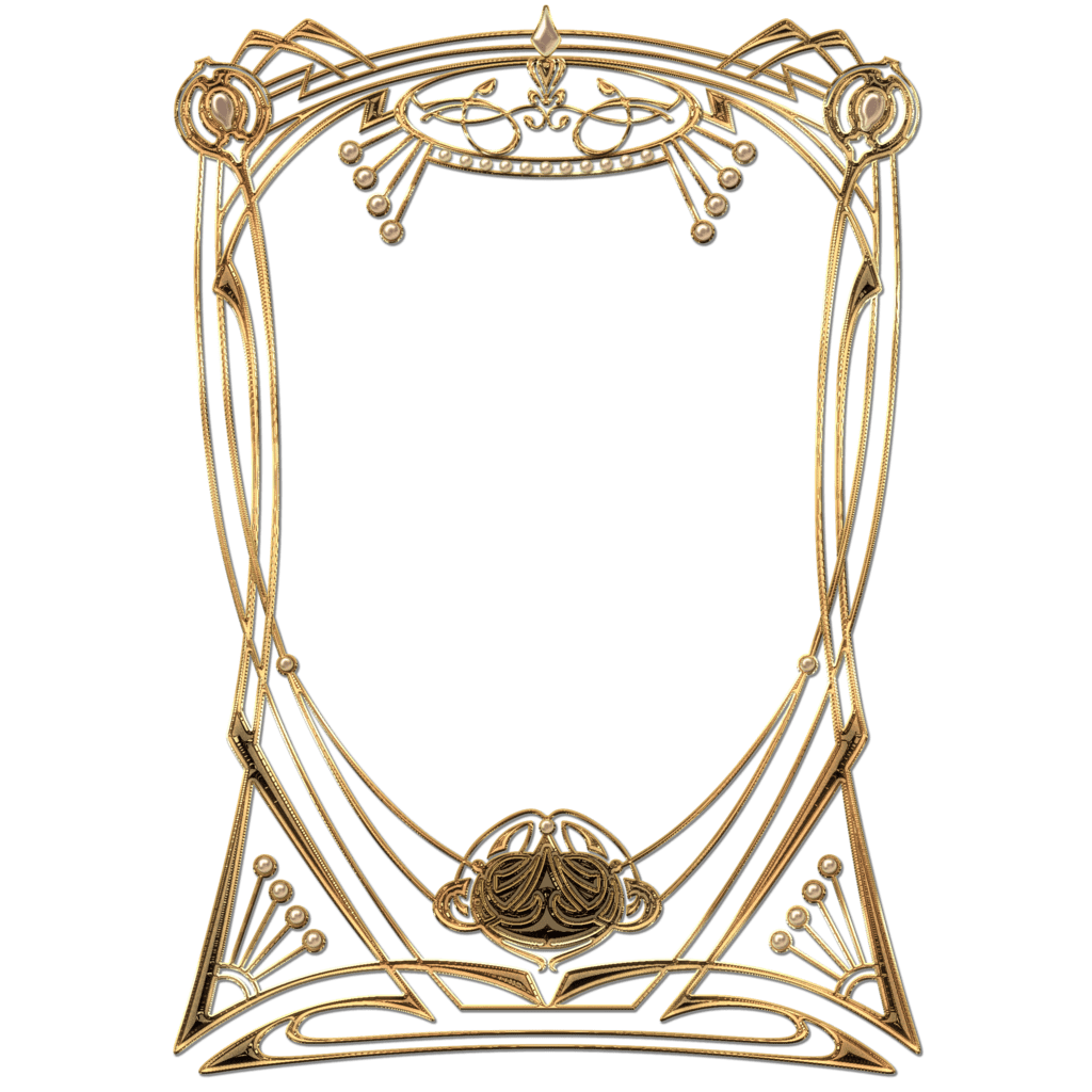 Art Deco Golden Frame