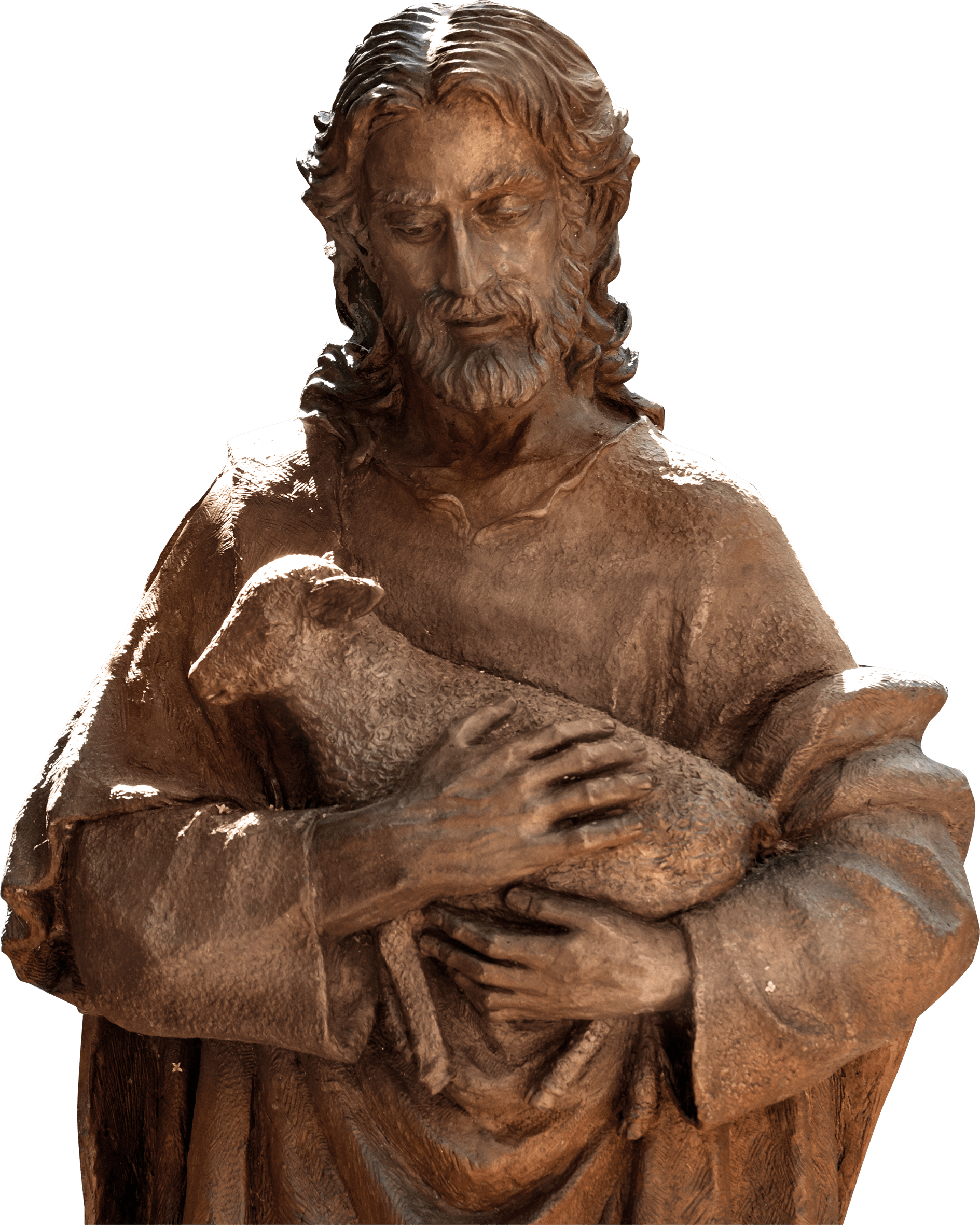 Good Shepherd Holding Sheep