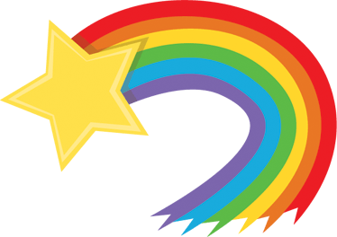 Rainbow Shooting Star