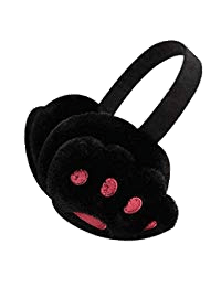 Cat Paw Black Earmuffs