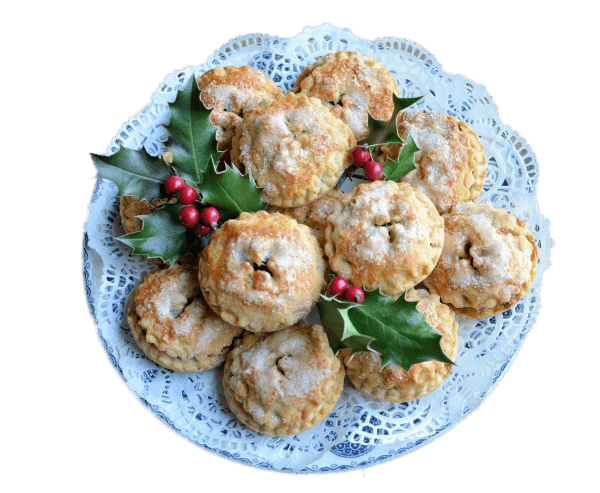 Plate Of Mince Pies For Christmas