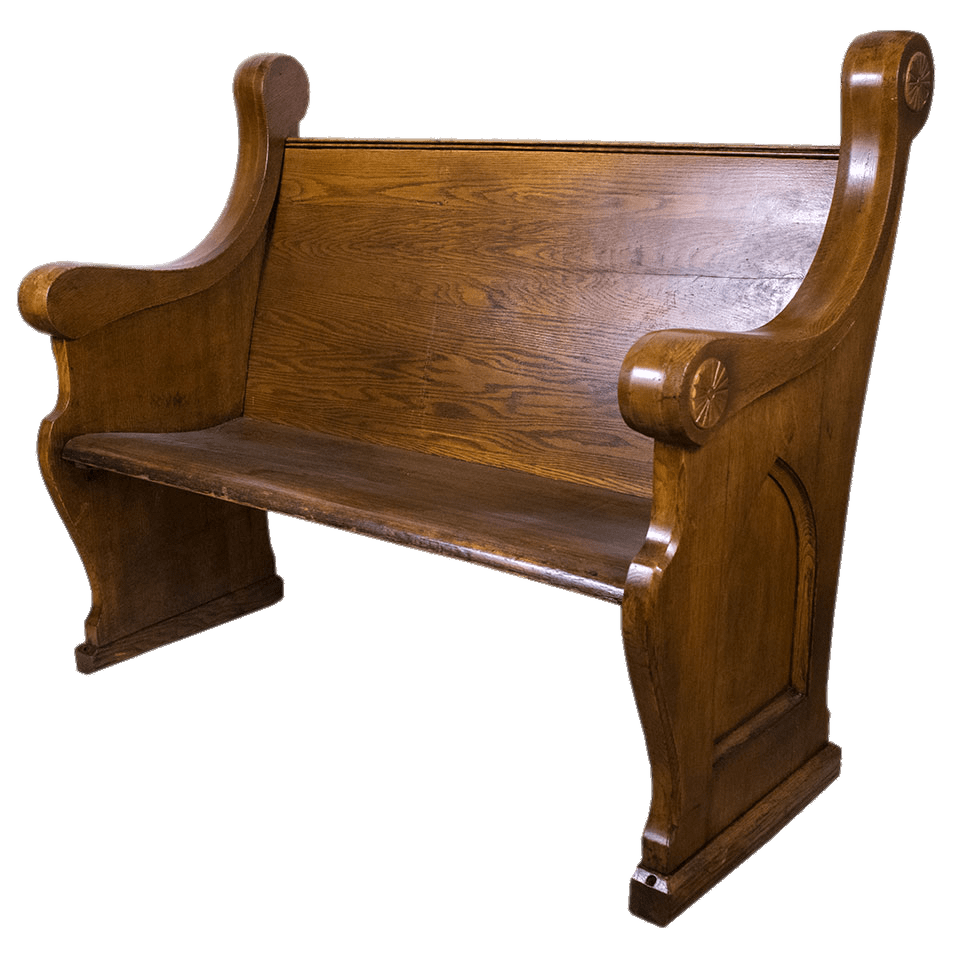 Oak Church Pew